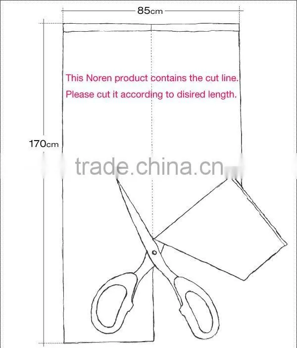 Japan Curtain Drapes Noren 150cm X 85cm Japanese Fire Proofed Door Window Curtain