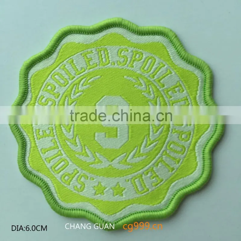 The damask woven label for army for clothes