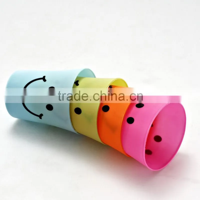 8 oz 250ml pp plastic smile water cup