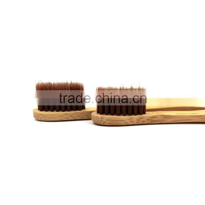 Top quality 100% Biodegradable Environmental Charcoal Bamboo Toothbrush natural bamboo handle hotel bamboo toothbrush