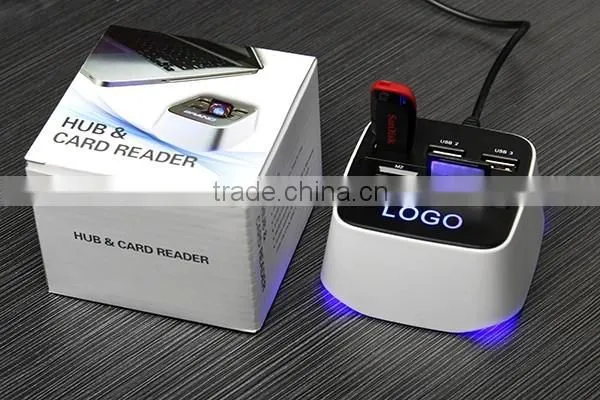 Electric Gift OEM Hub Combo Card Reader Support MS,M2,SD/MMC,TF