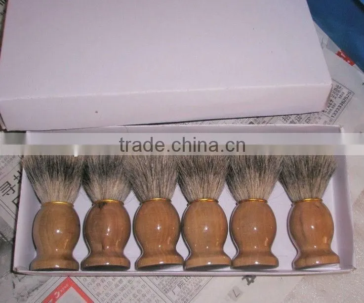 Horse Hair Horse Tail Hair Men's Shaving Brush Wood Handle Face Brush