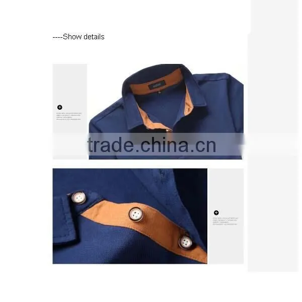 customed polyester cotton polo shirt for men