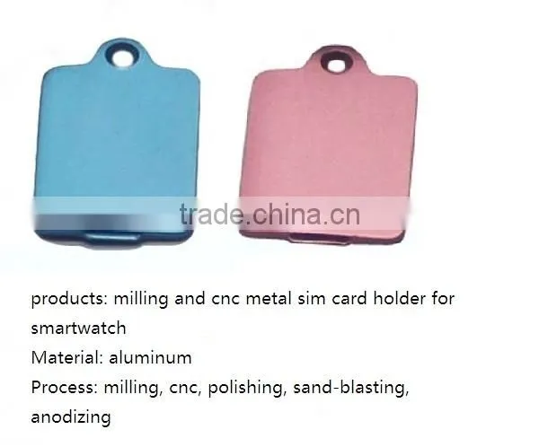 oem aluminum hardware metal parts for smartwatch, sim card holder