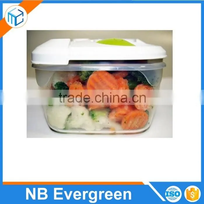 Quadrilateral button box sealed square last microwave transparent high-capacity receive food boxes of many specifications