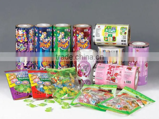 Manufacturer wholesale food grade plastic film roll for snack packaging/packaging film