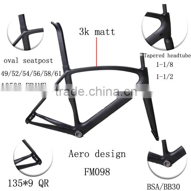 bicycle frame chinese road bike frames FM098 customized design Aero road bike frames