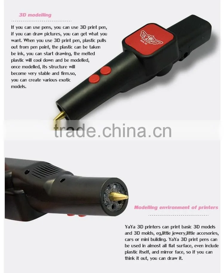 Yaya 3D Stereo drawing pen Digital Printer Type printing pen for sale