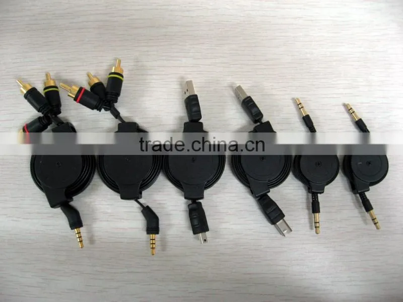 High Quality New Innovative Hot Sell Double Convenienti retractable cable with less noise