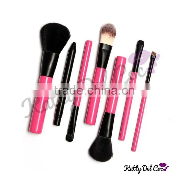 Factory directly fantasy pink 7pcs makeup brush set