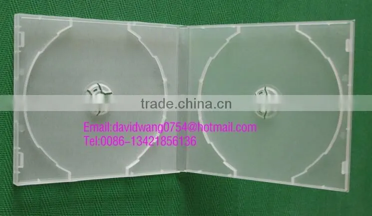 pp cd case clear single or double with clear film