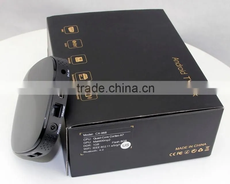 Stable box CX-968 Android 4.4 TV Box Allwinner H3 Quad Core A7 4K*2K HD 1080P Smart Mini PC