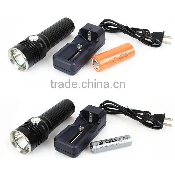 F22 high brightness rechargeable high power led torch light tactical flashlight