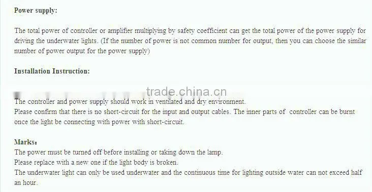 18W underwater led light RGB/single color LED underwater light