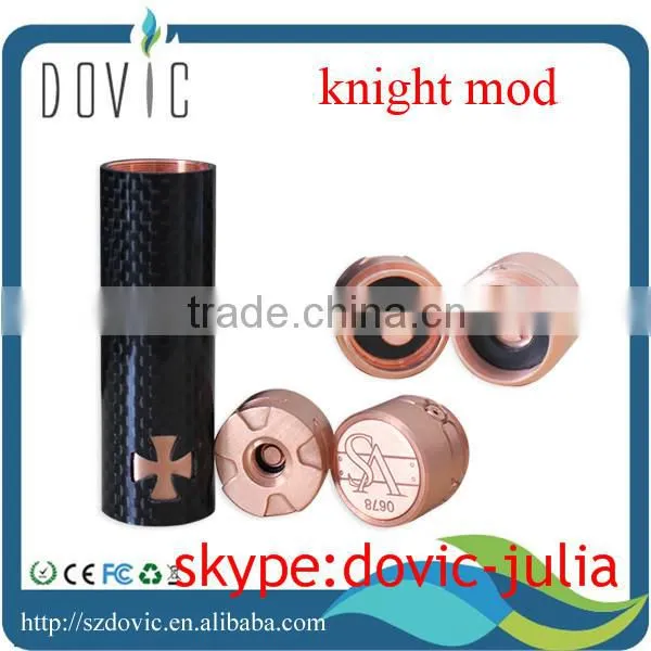 newest knight mechanical mod knight mod clone made of(copper+carbon fiber) with magnetic button