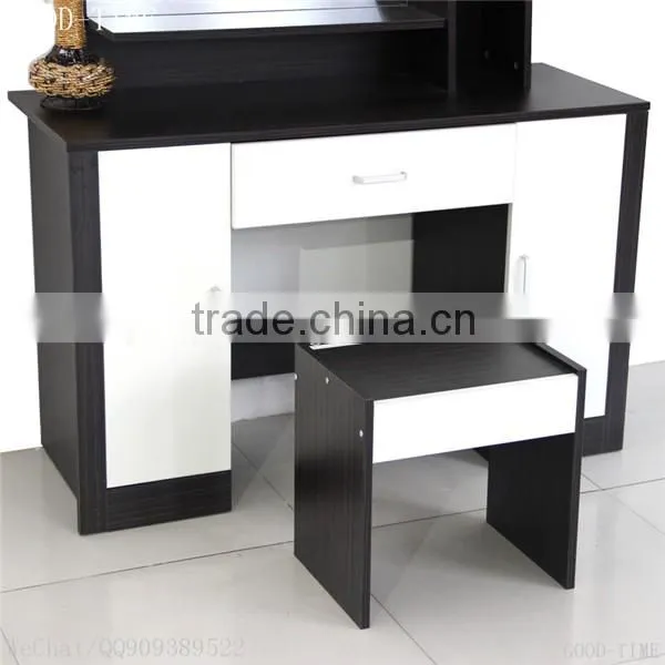 wooden grain melmained MDF board Modern large simple cheap dressing table
