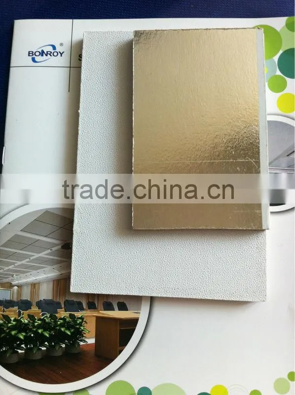 Alum foil back gypsum ceiling / 2x2 Pvc gypsum ceiling