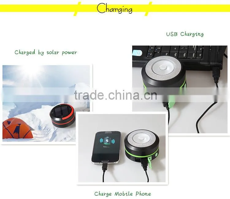 2016 New Environmental Over-charging Protection Solar Power Bank With LED Light Lantern