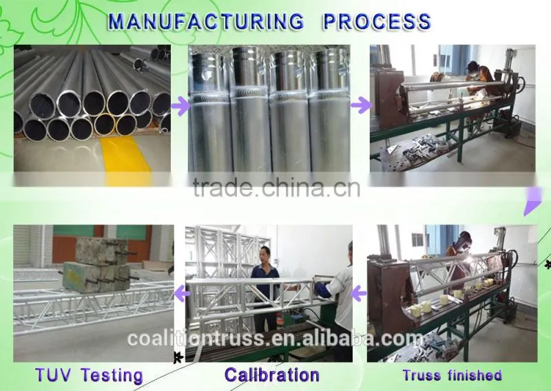 Useful stage light aluminium truss indoor and outdoor stage truss system