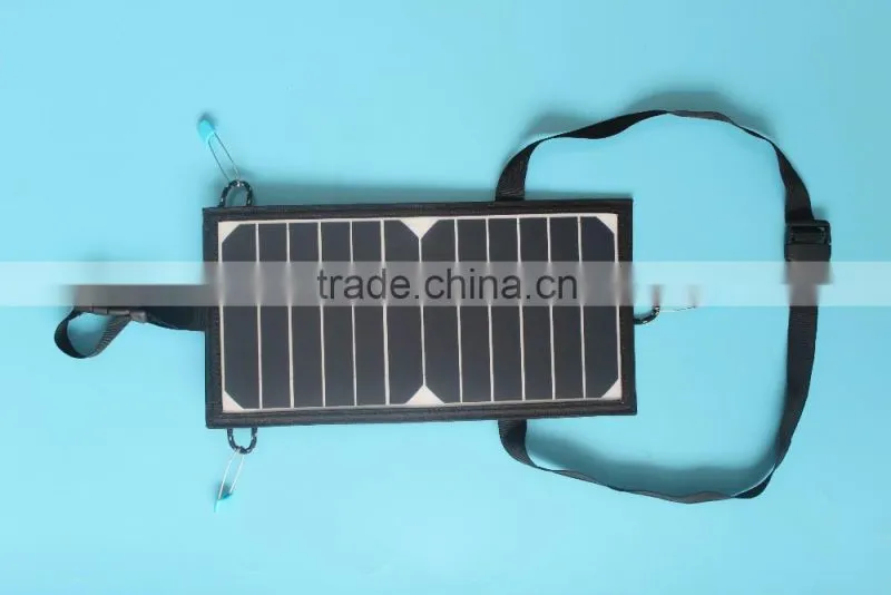 6.5w outdoor waterproof solar mobile power bank charger for iphone