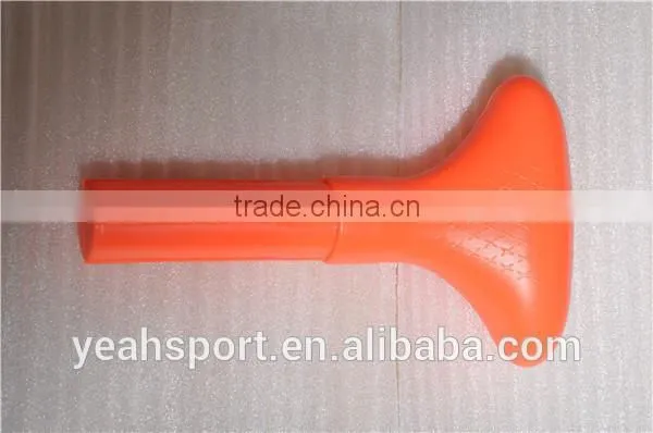 Plastic paddle handle for easy surfing