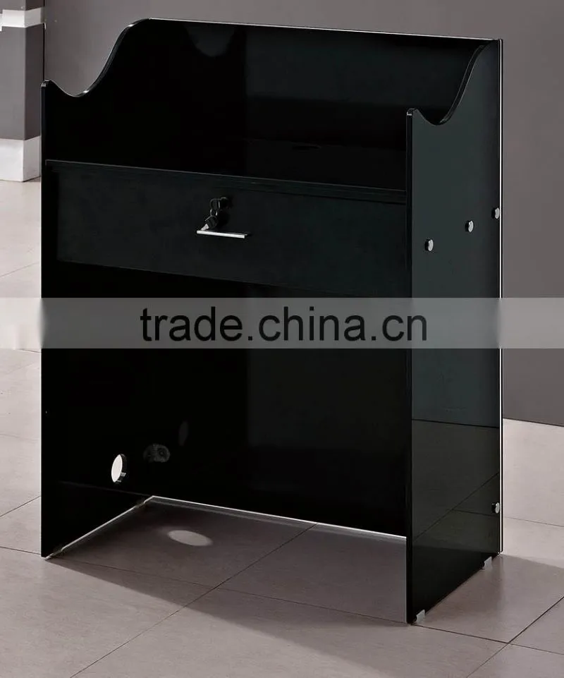 PT-P0404 Modern office reception table with glass top