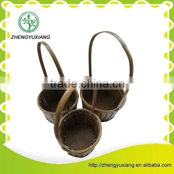 Bamboo sheet weaving basket for easter decorative