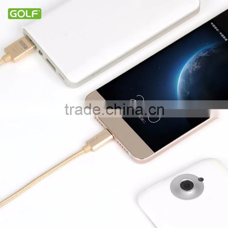 GOLF newest fast charging multi-purpose usb cable type c 3.0 metal braided cable