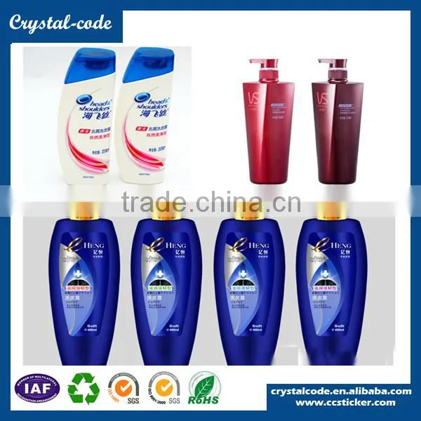 Decorative cosmetics lotion bottle pet roll sticker adhesive label