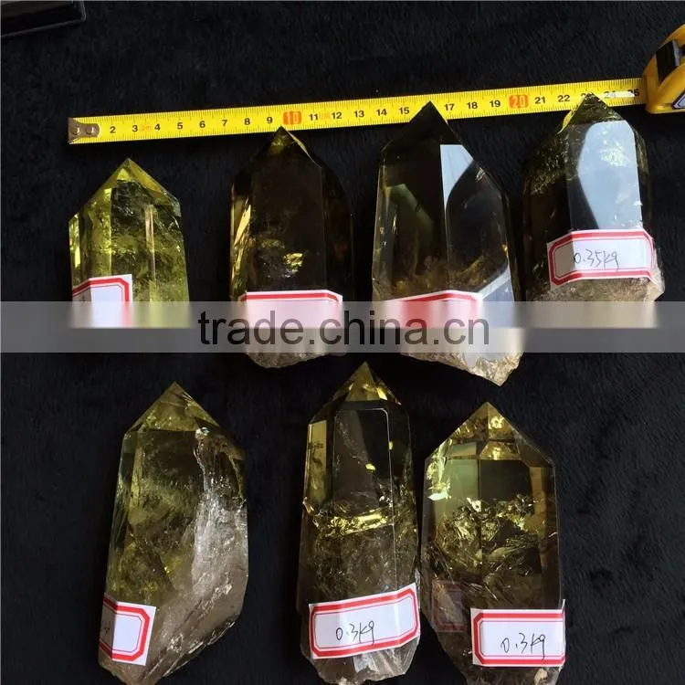 Natural Crystal Citrine Stone Wand Point Wholesale