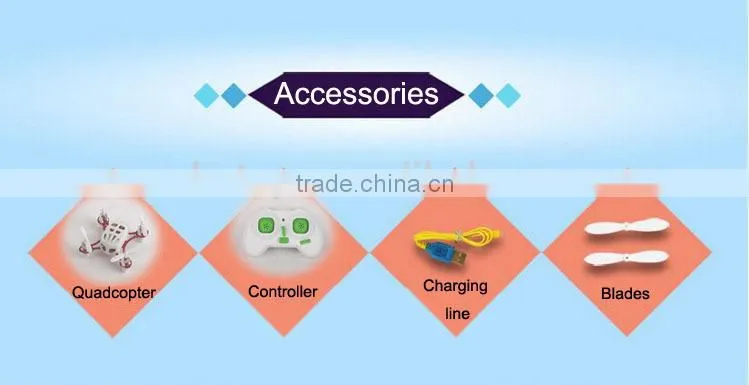 Hot sales 2.4G 4CH 6-axis gyro rolling very mini RC quadcopter with 3 speed for adjustment