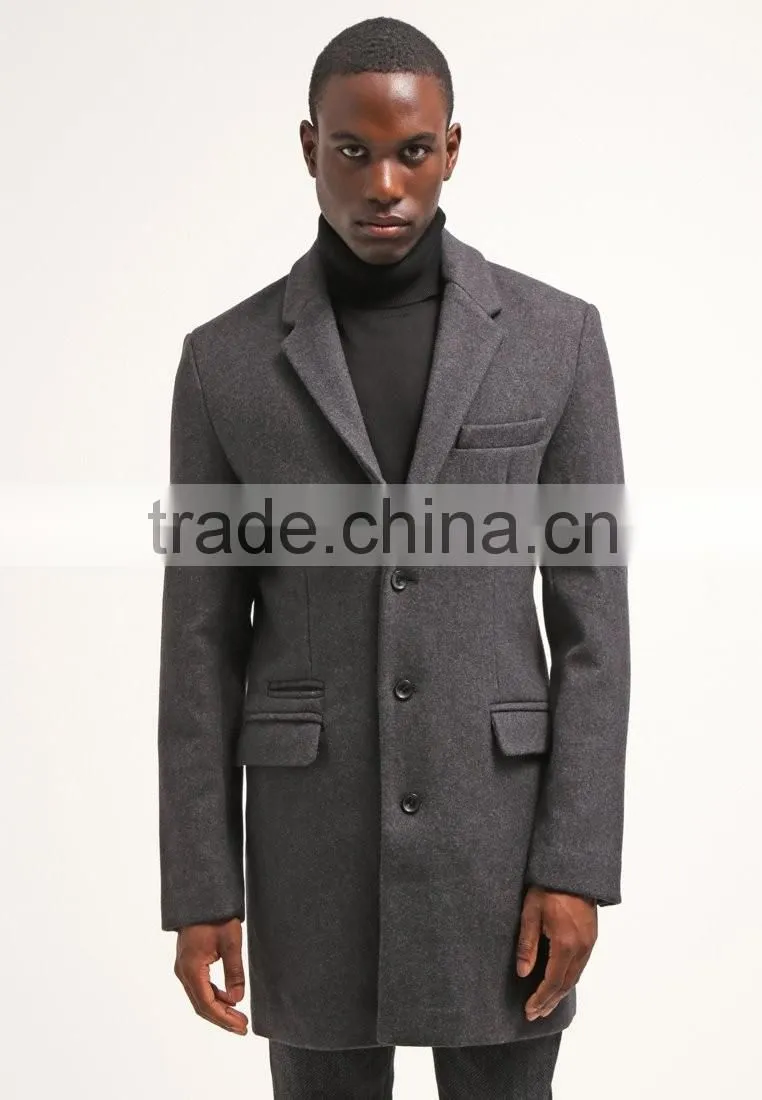 China Factory Custom Designer Winter Men's Wool Coats