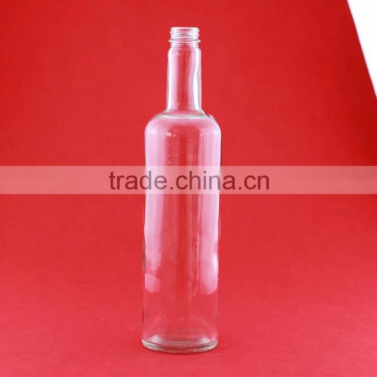 Wholesale good quality bulleitesd brandy bottles alcohol bottles frosted liquor 500ml spirit bottles