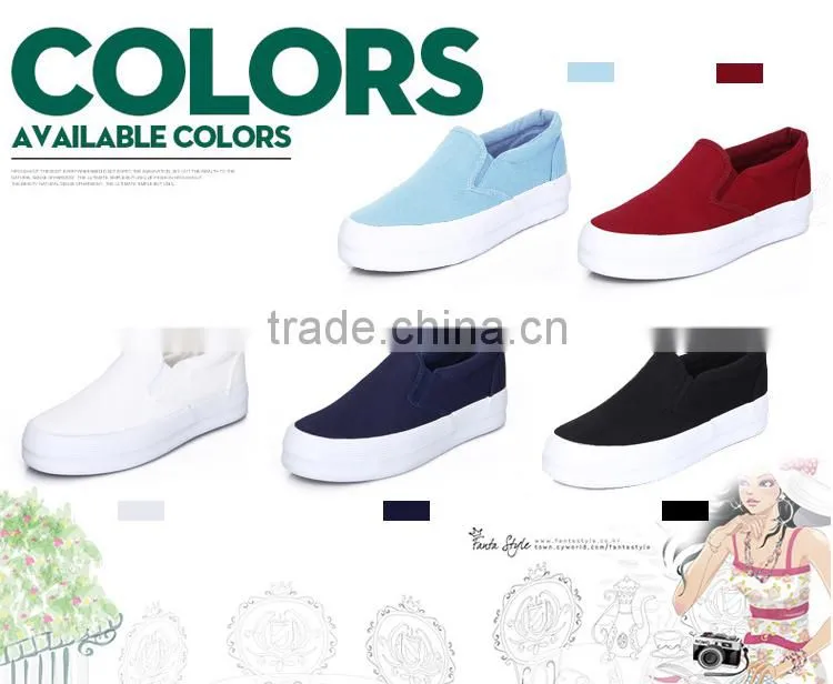Plus Size 35-40 Flat Platform Shoes Woman Flat Canvas Lazy Shoes Female Fashion Trifle Thick Crust Shoes Footwear Women Shoes