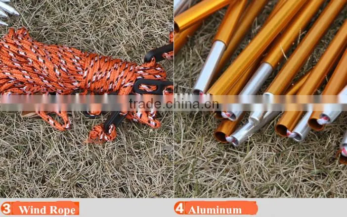 2-3 person double layer waterproof Flame Retardant Camoing Tent