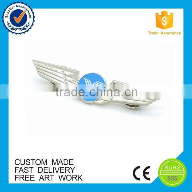 Flying Wings Badge Lapel Pins, custom wing lapel pin for flying club