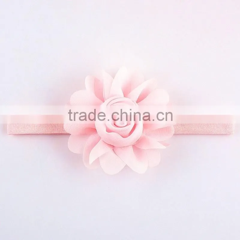 New Hot Sale delicate glitter bow hair band Baby elastic fine hair lead the act the role of 16 color in stock now