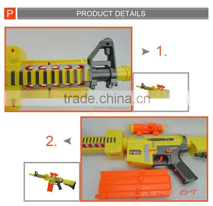 Top quality electric toy gun with 20 soft darts