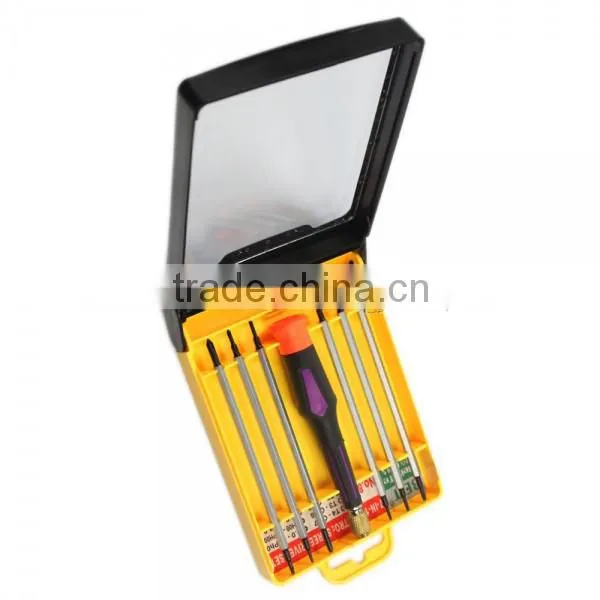 BEST-8903 7 in-1 Multi-functional Mini Pocket Repair Flat and Star Precision Screwdriver Set
