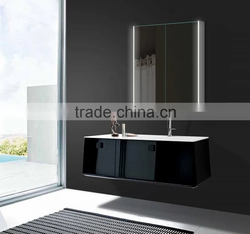 Lamxon led backlit mirror cabinet with light