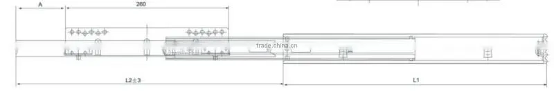 2014 Hot sale Kitchen cabinet drawer slide parts from kitchen cabinet drawer slide parts factory