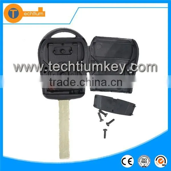 Blank key with 2 track blade and logo replacement key blank for E90 E91 E61 E64 for BMW