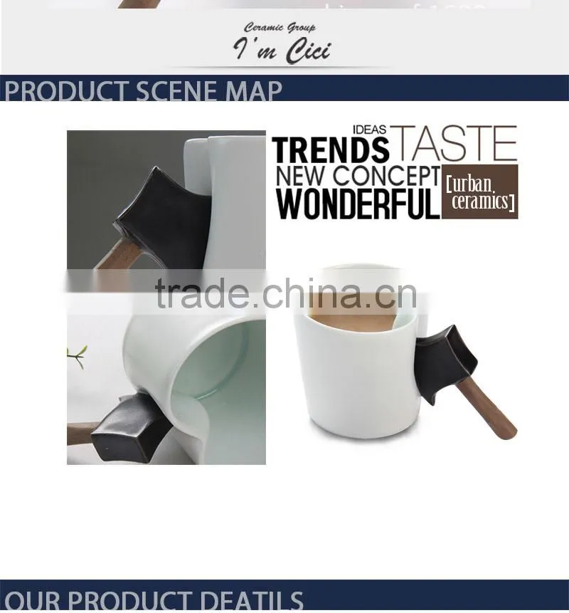 Promotional gift made in china ceramic coffee mug, porcelain mug, wholesale ceramic cup CC-C072