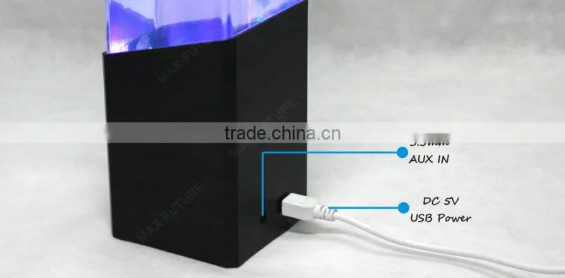 F-1218M Mini Marble Dancing Water Subwoofer Speaker with Music Beats and color changing