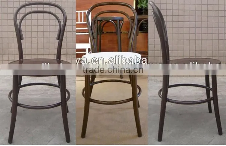 Classic furniture garden chair stackable bar aluminum bistro chair