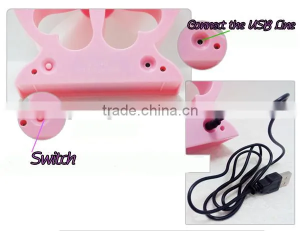 High quality USB cooling Lucky Flower desk fan for notebook, Summer gift,USB table Fan