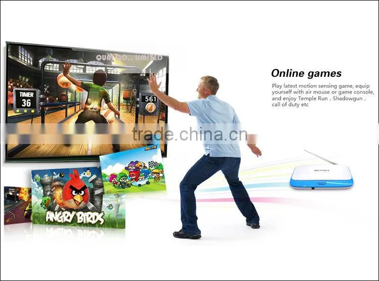 Smart tv box RK3188 wifi internet tv box 1080P XBMC Remote Control 2.0M 5.0M Camera Optional B