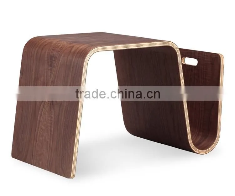 wood scando modern bendwood side table