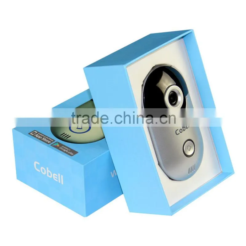 Ring Tone Video door phone, 2016 new zilink Cobell p2p intercom wifi doorbell camera
