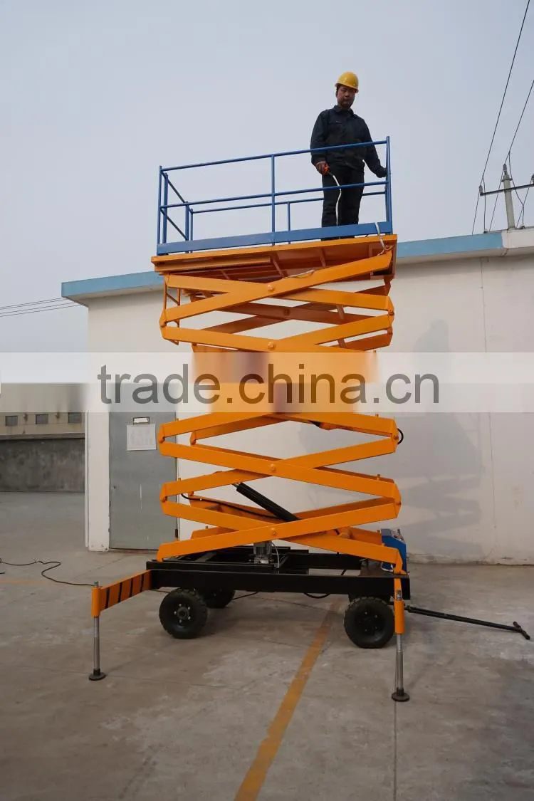 300kg lift height 7m hydraulic lift platform truck